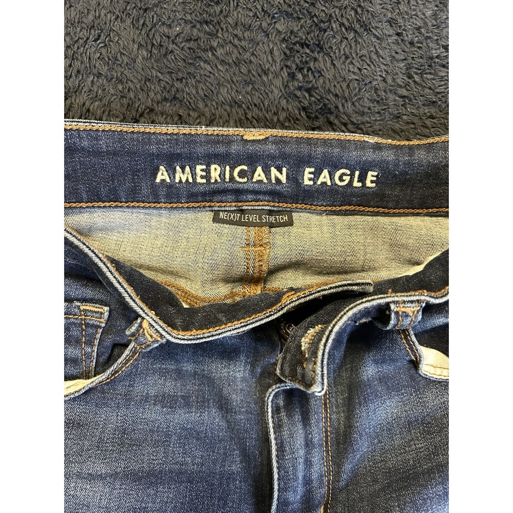 American Eagle Jeans Women 6 28 W Blue High Waist Mom Fit Stretch